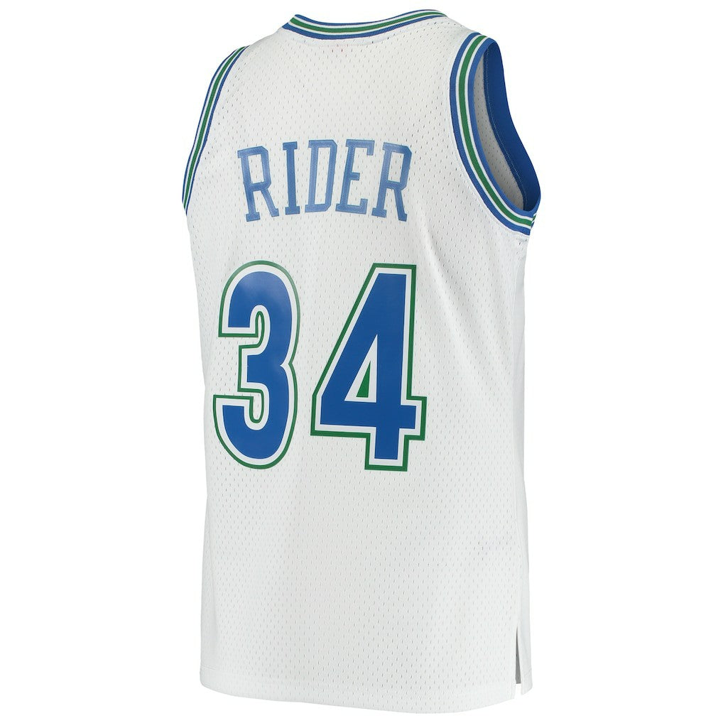 Isaiah Rider Minnesota Timberwolves 1995/96 Hardwood Classics Swingman Jersey - White on sale