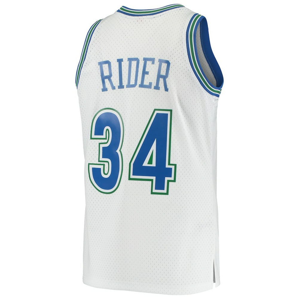 Isaiah Rider Minnesota Timberwolves 1995/96 Hardwood Classics Swingman Jersey - White on sale