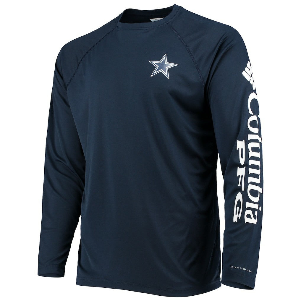 Dallas Cowboys Terminal Tackle Omni-Shade Raglan Long Sleeve T-Shirt - Navy cheap