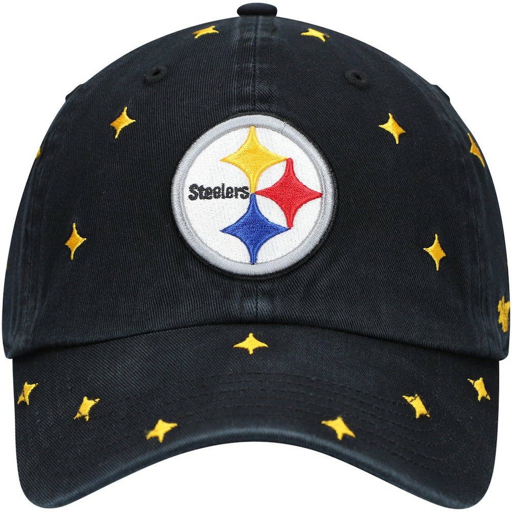 Pittsburgh Steelers '47 Women's Confetti Clean Up Adjustable Hat - Black/Gold discount