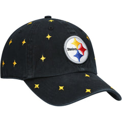 Pittsburgh Steelers '47 Women's Confetti Clean Up Adjustable Hat - Black/Gold discount