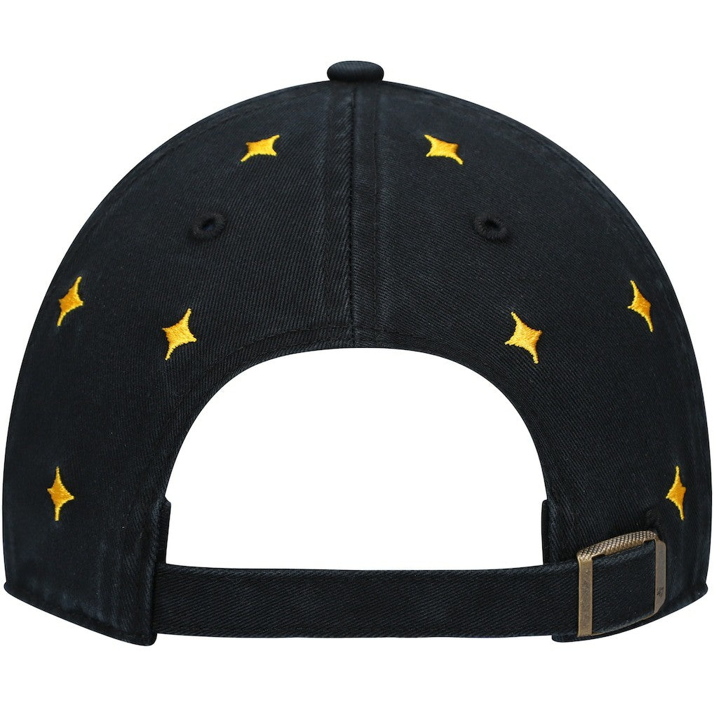 Pittsburgh Steelers '47 Women's Confetti Clean Up Adjustable Hat - Black/Gold discount