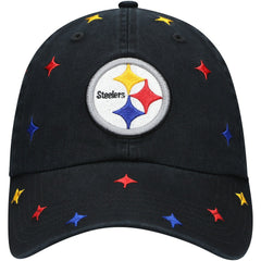 Pittsburgh Steelers '47 Women's Multi Confetti Clean Up Adjustable Hat - Black discount