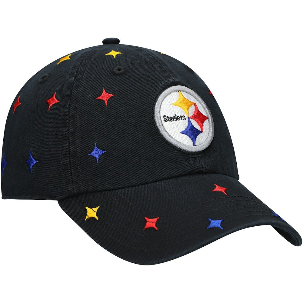 Pittsburgh Steelers '47 Women's Multi Confetti Clean Up Adjustable Hat - Black discount