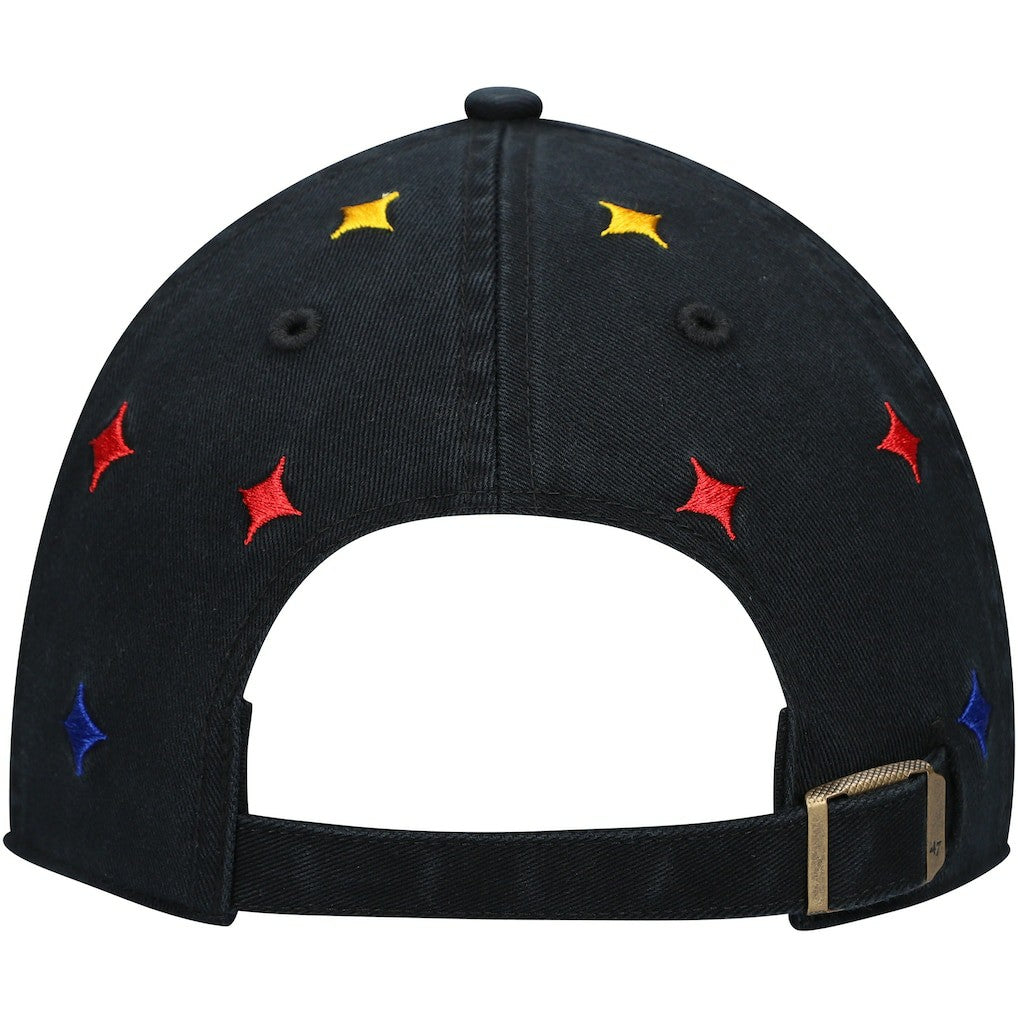Pittsburgh Steelers '47 Women's Multi Confetti Clean Up Adjustable Hat - Black discount