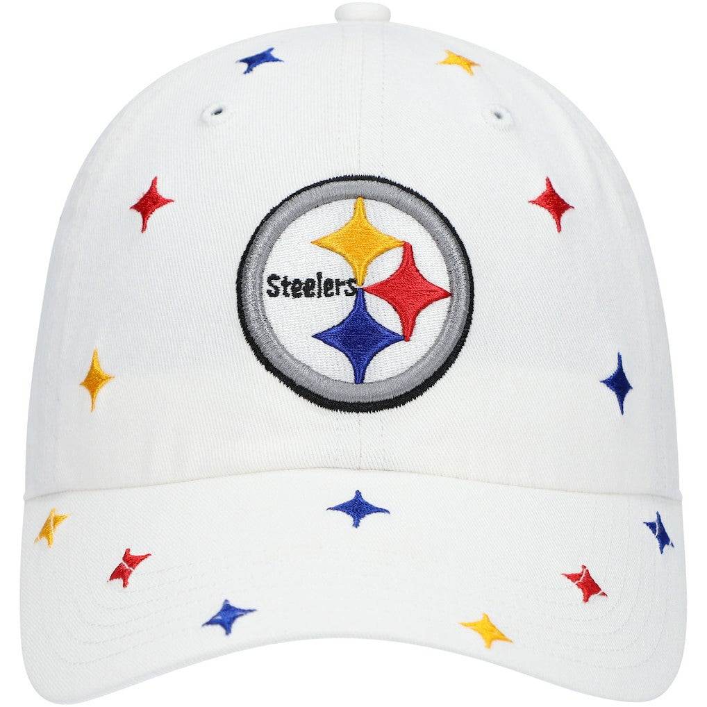 Pittsburgh Steelers '47 Women's Multi Confetti Clean Up Adjustable Hat - White online