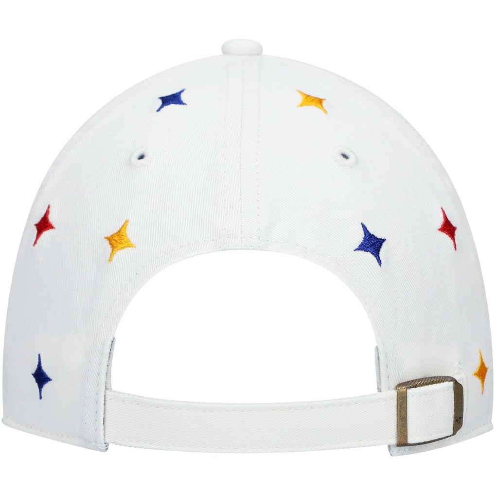 Pittsburgh Steelers '47 Women's Multi Confetti Clean Up Adjustable Hat - White online
