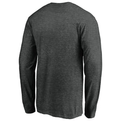 Detroit Tigers Cooperstown Collection Huntington Logo Long Sleeve T-Shirt Charcoal