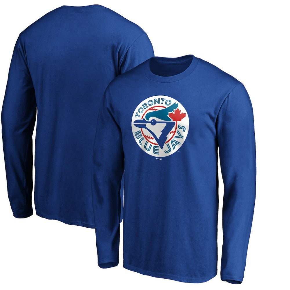 Toronto Blue Jays Cooperstown Collection Huntington Logo Long Sleeve T-Shirt Royal