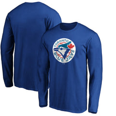 Toronto Blue Jays Cooperstown Collection Huntington Logo Long Sleeve T-Shirt Royal