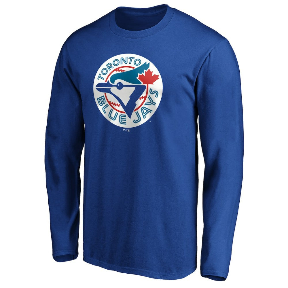 Toronto Blue Jays Cooperstown Collection Huntington Logo Long Sleeve T-Shirt Royal
