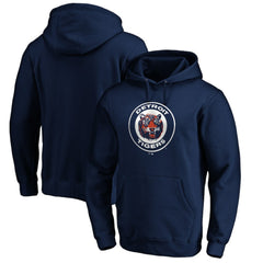 Detroit Tigers Cooperstown Collection Huntington Logo Fitted Pullover Hoodie Navy