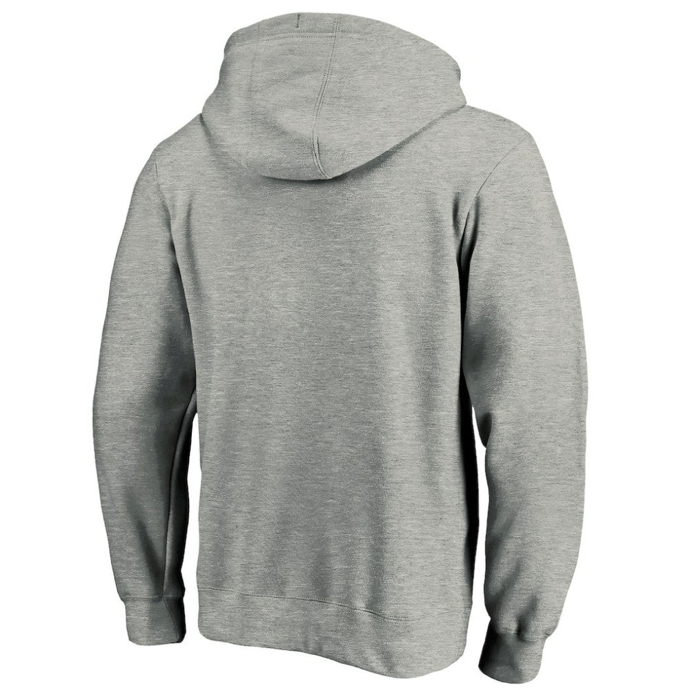 Athletics Cooperstown Collection Huntington Logo Fitted Pullover Hoodie Heather Gray
