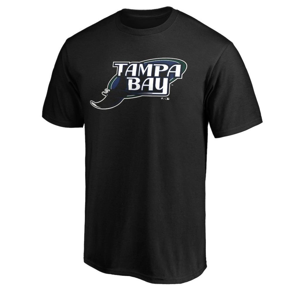 Tampa Bay Rays Cooperstown Collection Huntington Logo T-Shirt Black