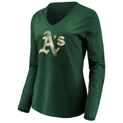 Athletics Women's Core Distressed Team Long Sleeve T-Shirt Green