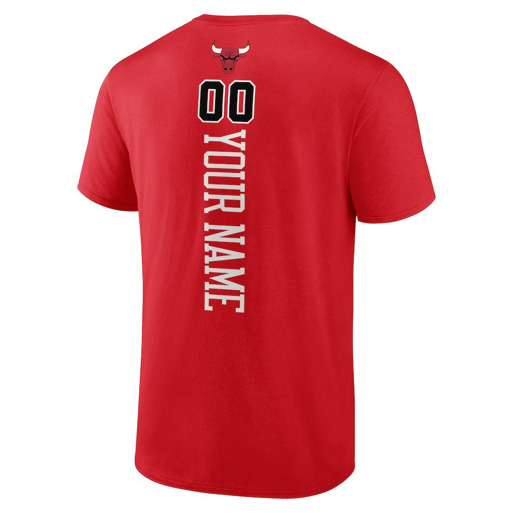 Chicago Bulls Playmaker Personalized Name & Number T-Shirt sale - Red online