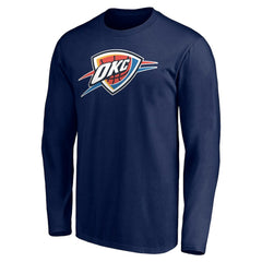 Oklahoma City Thunder Playmaker Personalized Name & Number Long Sleeve T-Shirt - Navy online