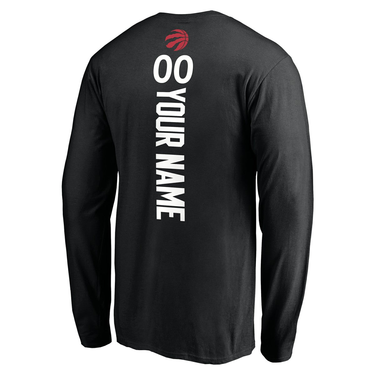 Toronto Raptors Playmaker Personalized Name & Number Long Sleeve T-Shirt - Black discount