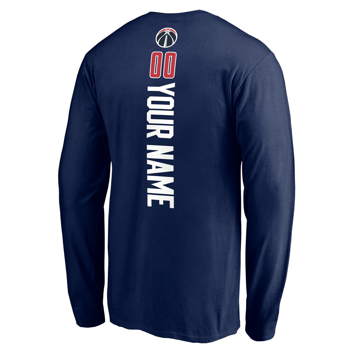 Washington Wizards Playmaker Personalized Name & Number Long Sleeve T-Shirt - Navy on sale