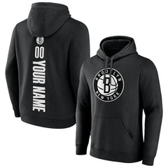 Brooklyn Nets Playmaker Personalized Name & Number Pullover Hoodie - Black shop