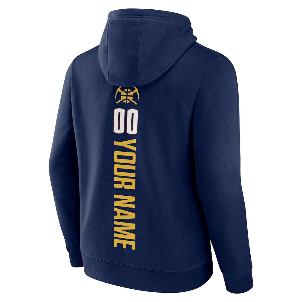 Denver Nuggets Playmaker Personalized Name & Number Pullover Hoodie sale - Navy outlet