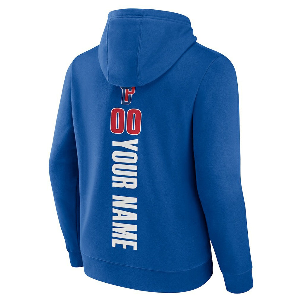 Detroit Pistons Playmaker Personalized Name & Number Pullover Hoodie sale - Blue online