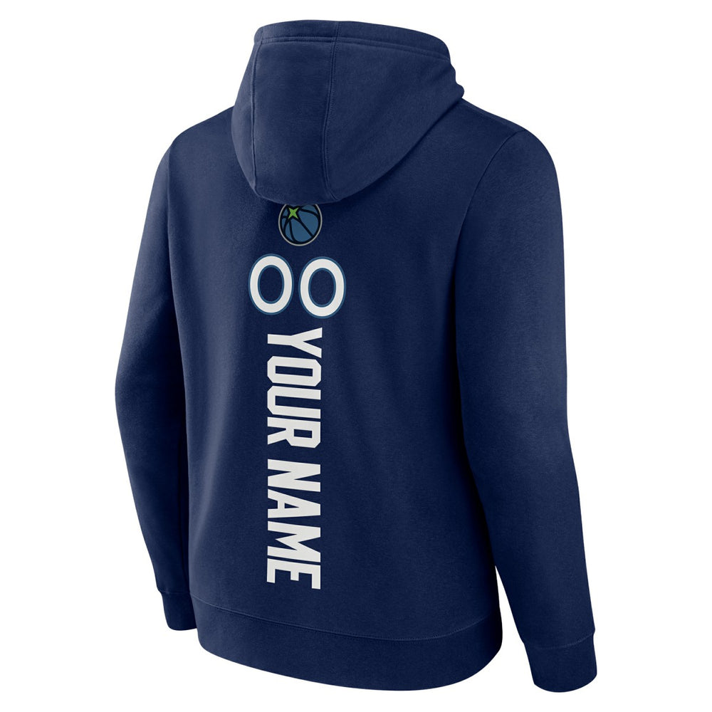 Minnesota Timberwolves Playmaker Personalized Name & Number Pullover Hoodie - Navy for sale