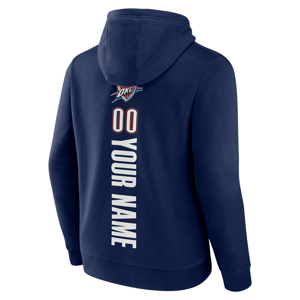 Oklahoma City Thunder Playmaker Personalized Name & Number Pullover Hoodie - Navy discount