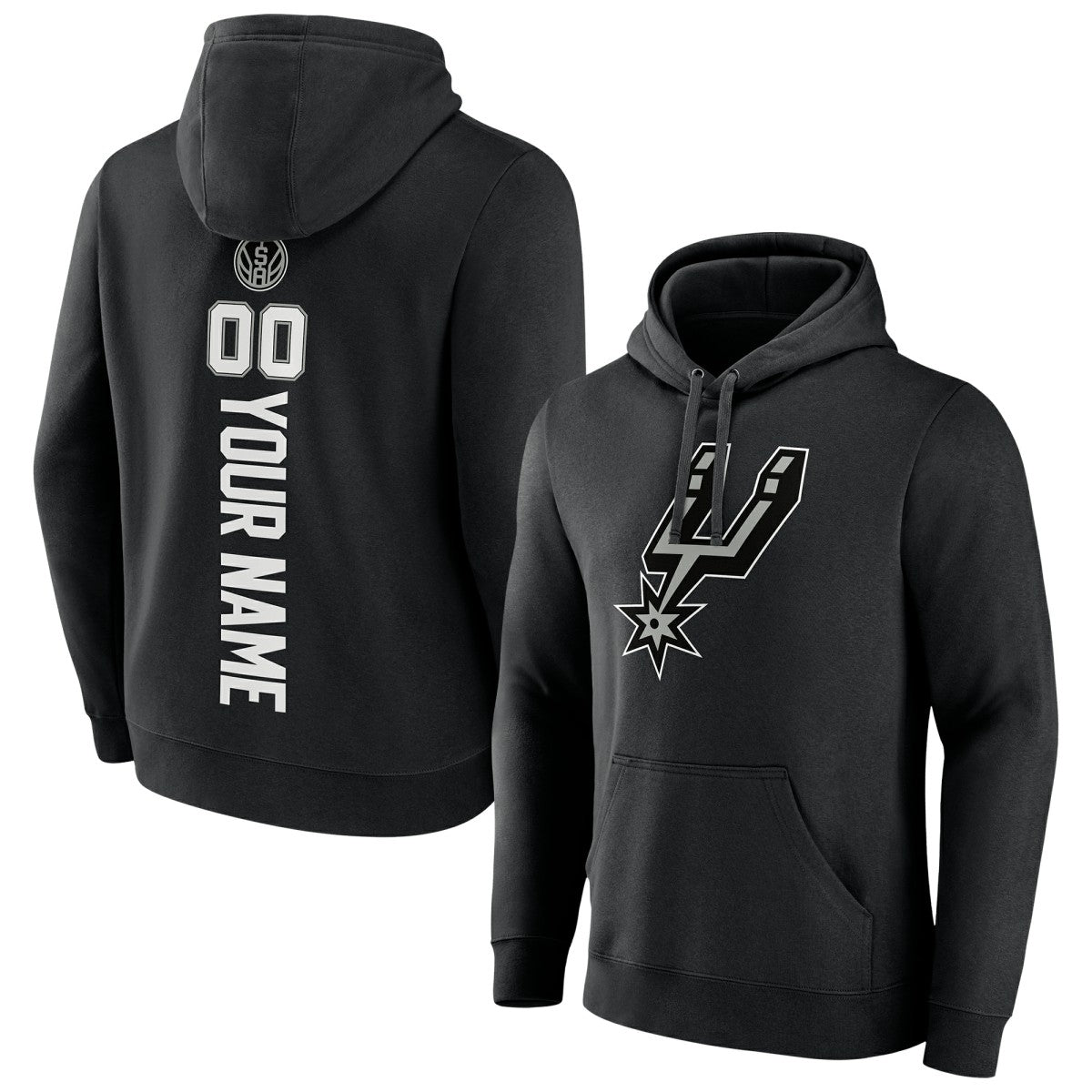San Antonio Spurs Playmaker Personalized Name & Number Pullover Hoodie - Black cheap