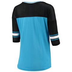 Carolina Panthers 5th & Ocean by New Era Women's Mesh Long Sleeve T-Shirt - Blue discount