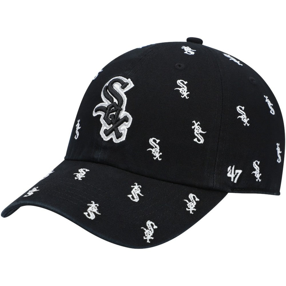 Chicago White Sox Women's Confetti Clean Up Adjustable Hat Black