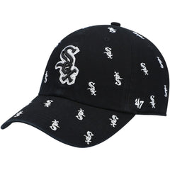 Chicago White Sox Women's Confetti Clean Up Adjustable Hat Black