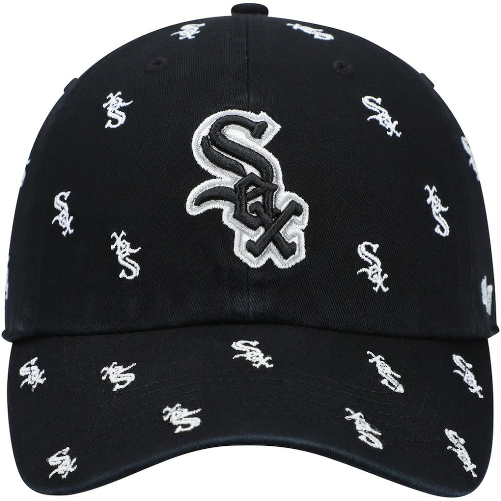 Chicago White Sox Women's Confetti Clean Up Adjustable Hat Black
