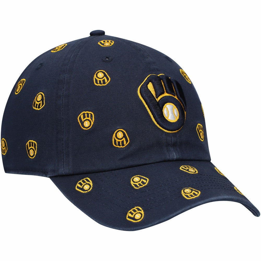 Milwaukee Brewers Women's Confetti Clean Up Adjustable Hat Navy