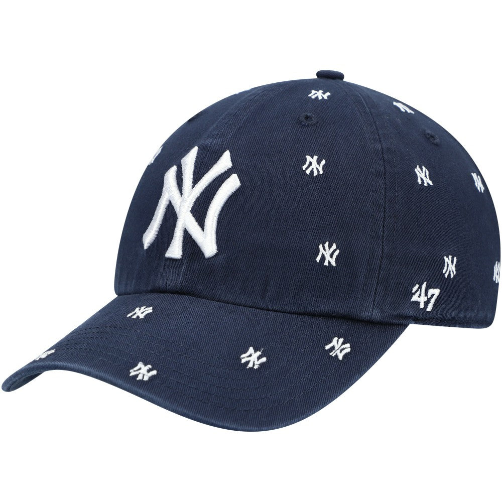 New York Yankees Women's Confetti Clean Up Adjustable Hat Navy