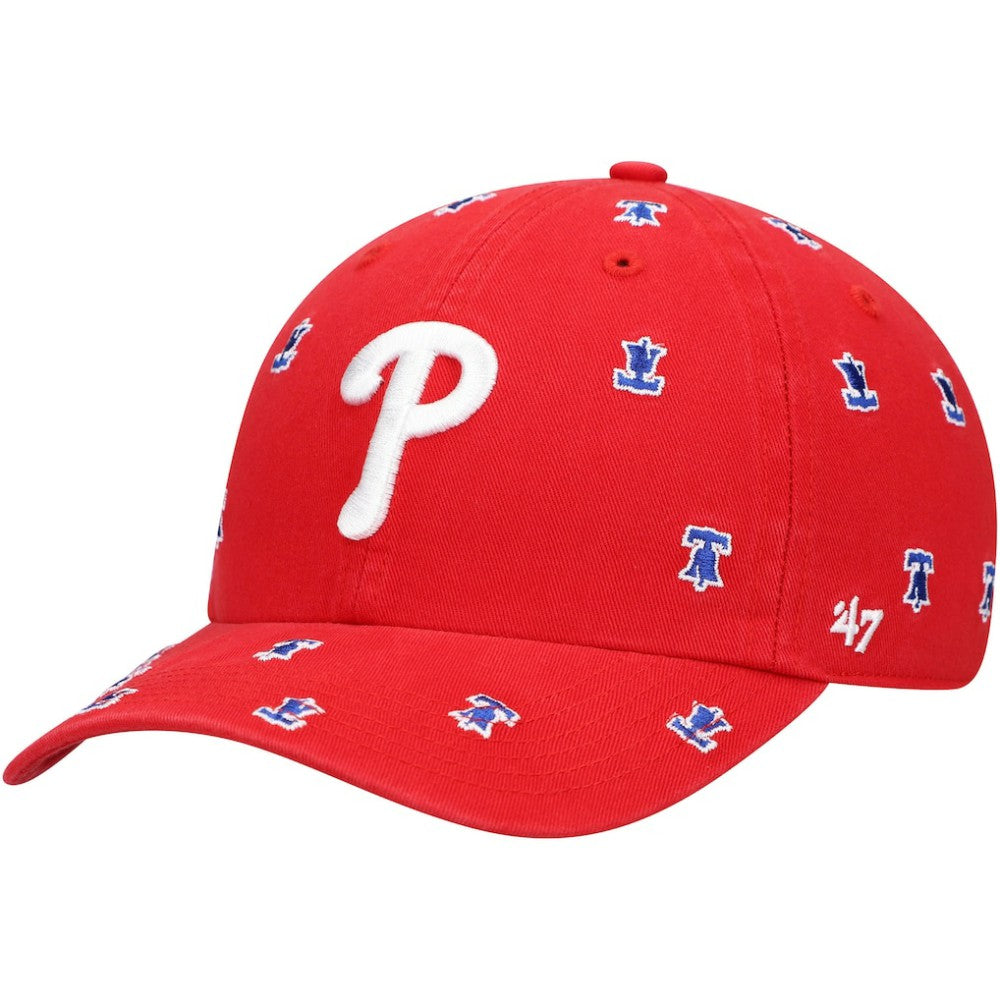 Philadelphia Phillies Women's Confetti Clean Up Adjustable Hat Red