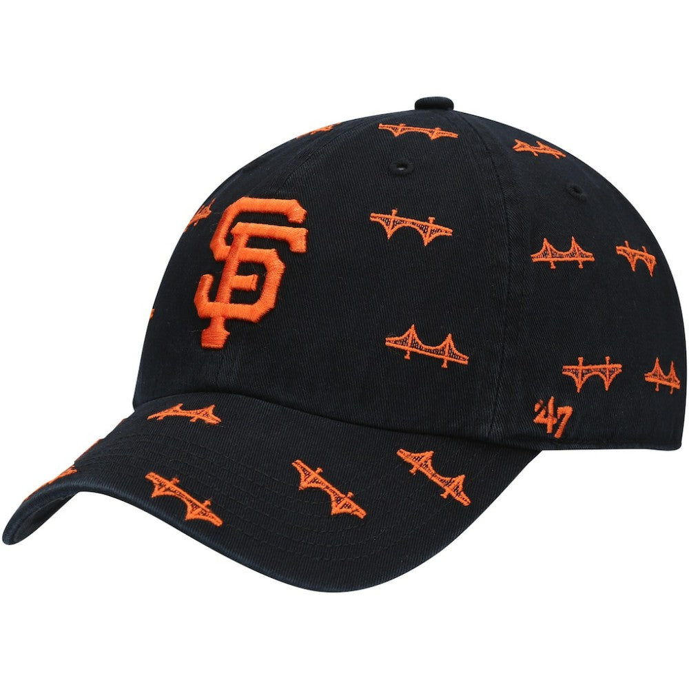 San Francisco Giants Women's Confetti Clean Up Adjustable Hat Black