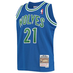 Kevin Garnett Minnesota Timberwolves Youth 1995-96 Hardwood Classics Swingman Jersey - Blue sale