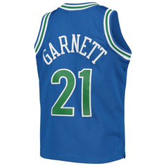 Kevin Garnett Minnesota Timberwolves Youth 1995-96 Hardwood Classics Swingman Jersey - Blue sale