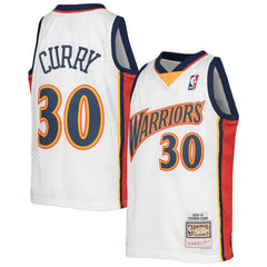 Stephen Curry Golden State Warriors Youth 2009-10 Hardwood Classics Swingman Jersey sale - White on sale