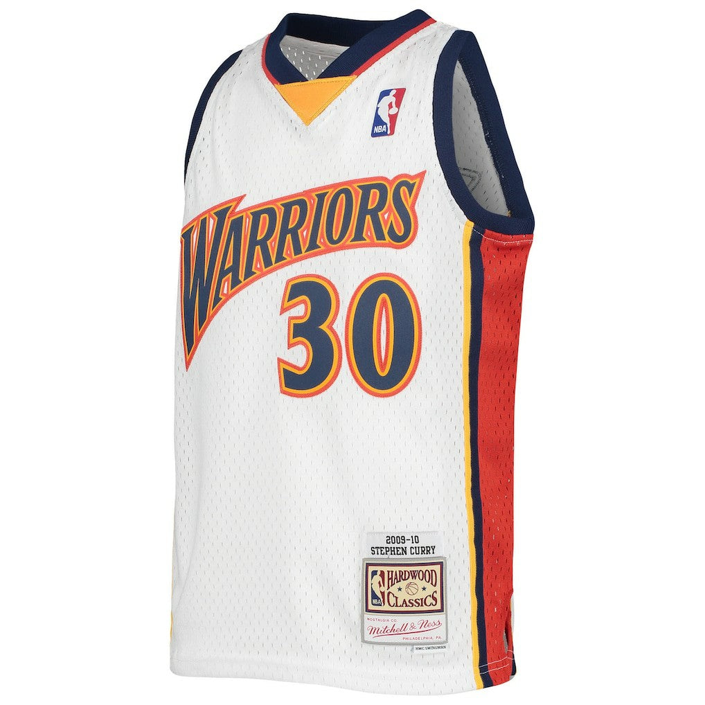 Stephen Curry Golden State Warriors Youth 2009-10 Hardwood Classics Swingman Jersey sale - White on sale