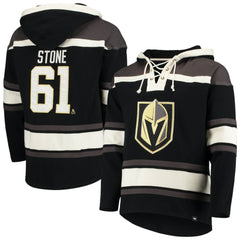 Mark Stone Vegas Golden Knights '47 Player Name & Number Lacer Pullover Hoodie - Black Hoodies