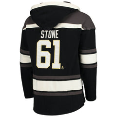 Mark Stone Vegas Golden Knights '47 Player Name & Number Lacer Pullover Hoodie - Black Hoodies