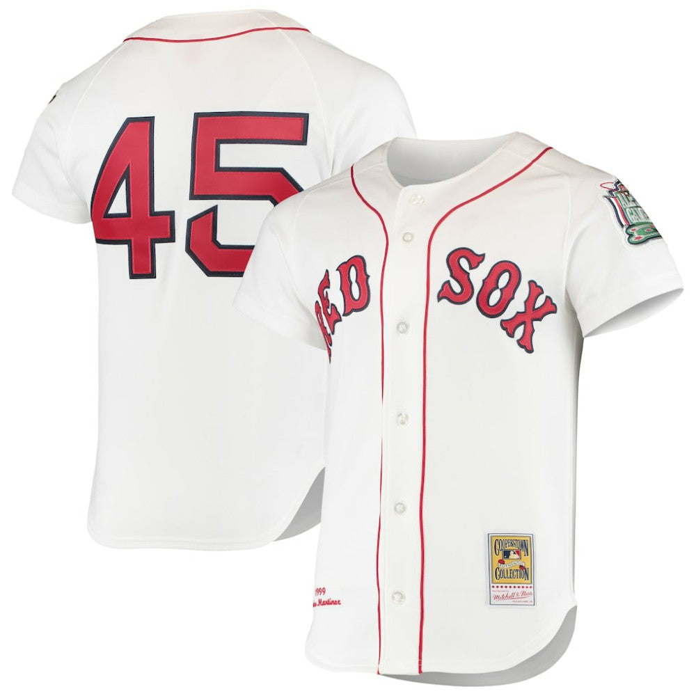 Pedro Martinez Boston Red Sox 1999 Cooperstown Collection Home Authentic Jersey White