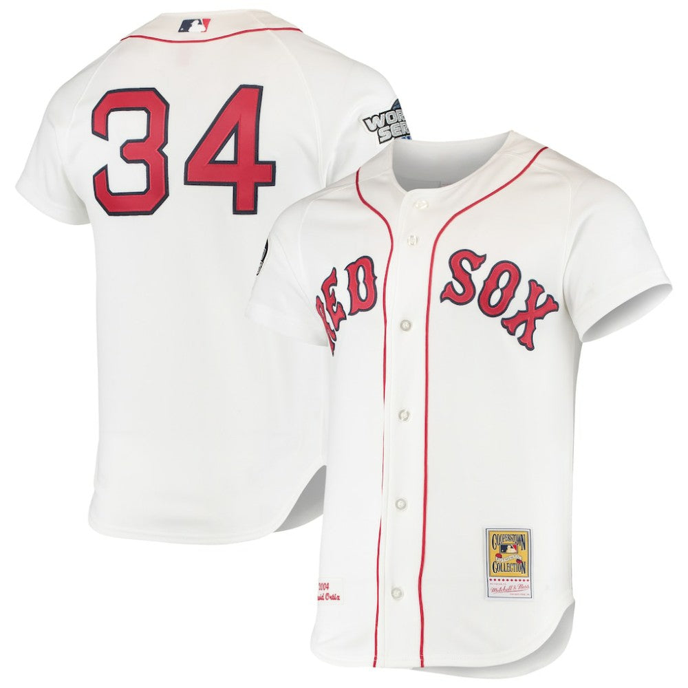 David Ortiz Boston Red Sox 2004 Cooperstown Collection Home Authentic Jersey White