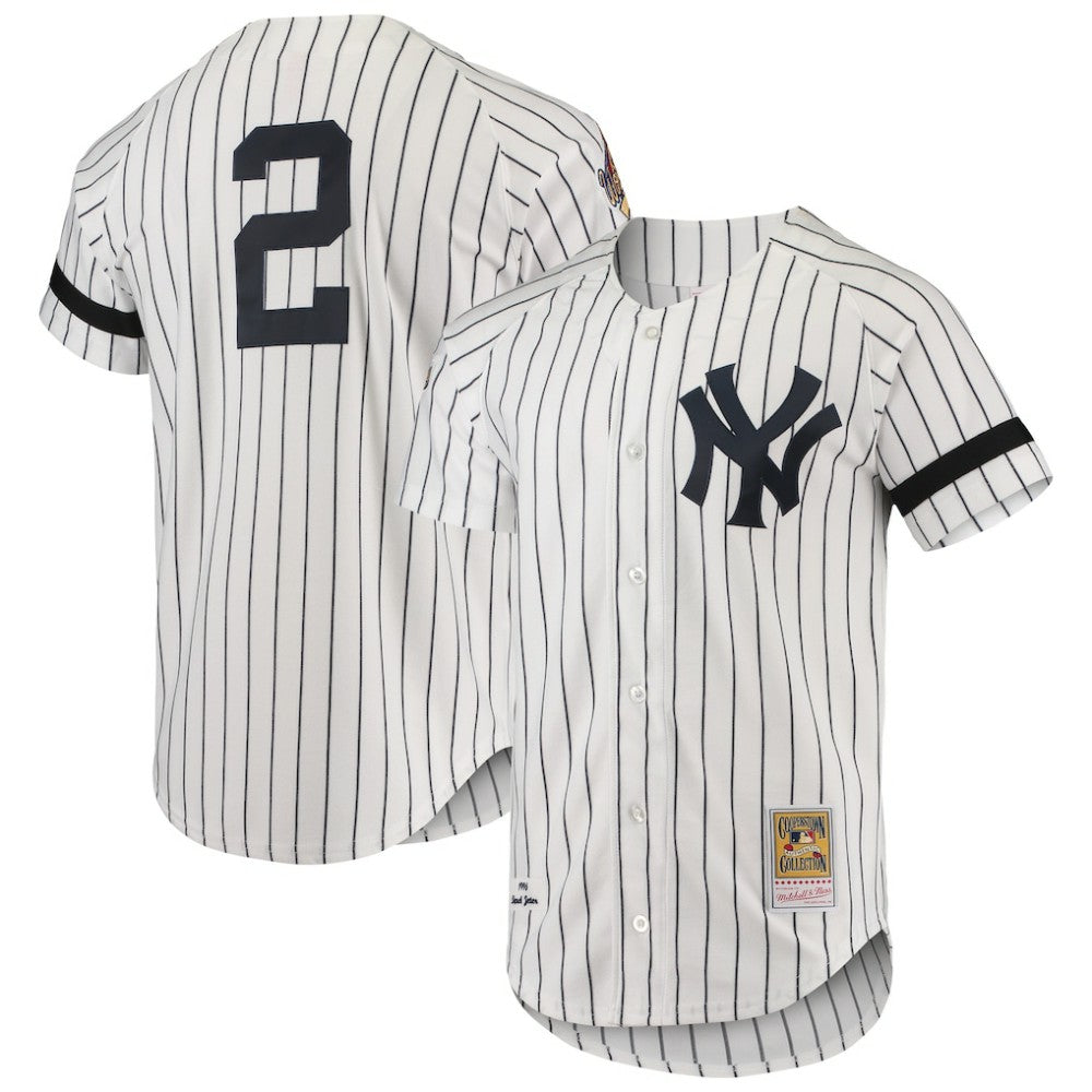 New York Yankees Cooperstown Collection 1996 Authentic Home Jersey White