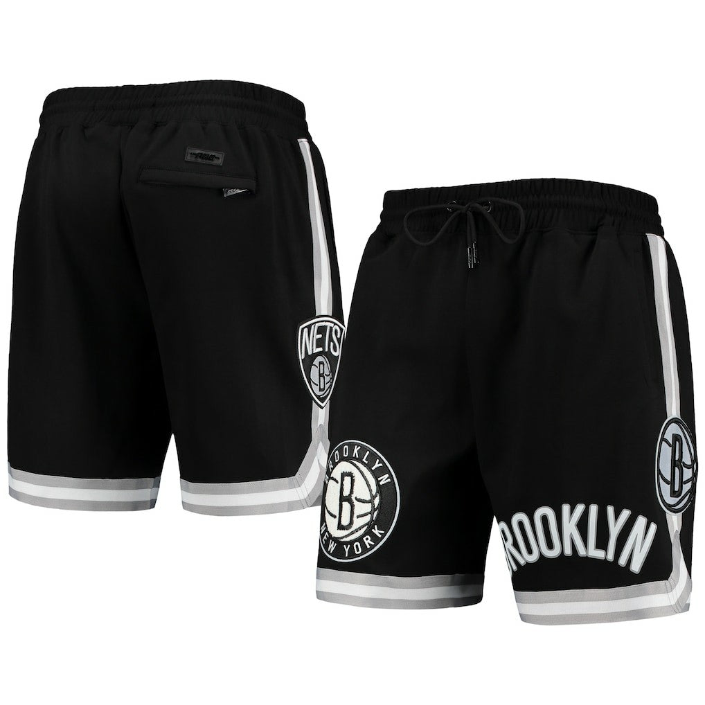 Brooklyn Nets Pro Standard Chenille Shorts - Black for sale