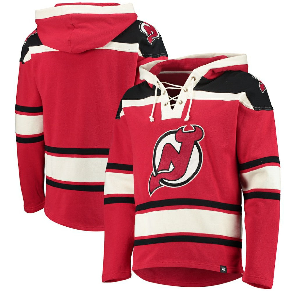 New Jersey Devils '47 Superior Lacer Hoodie - Red Jerseys