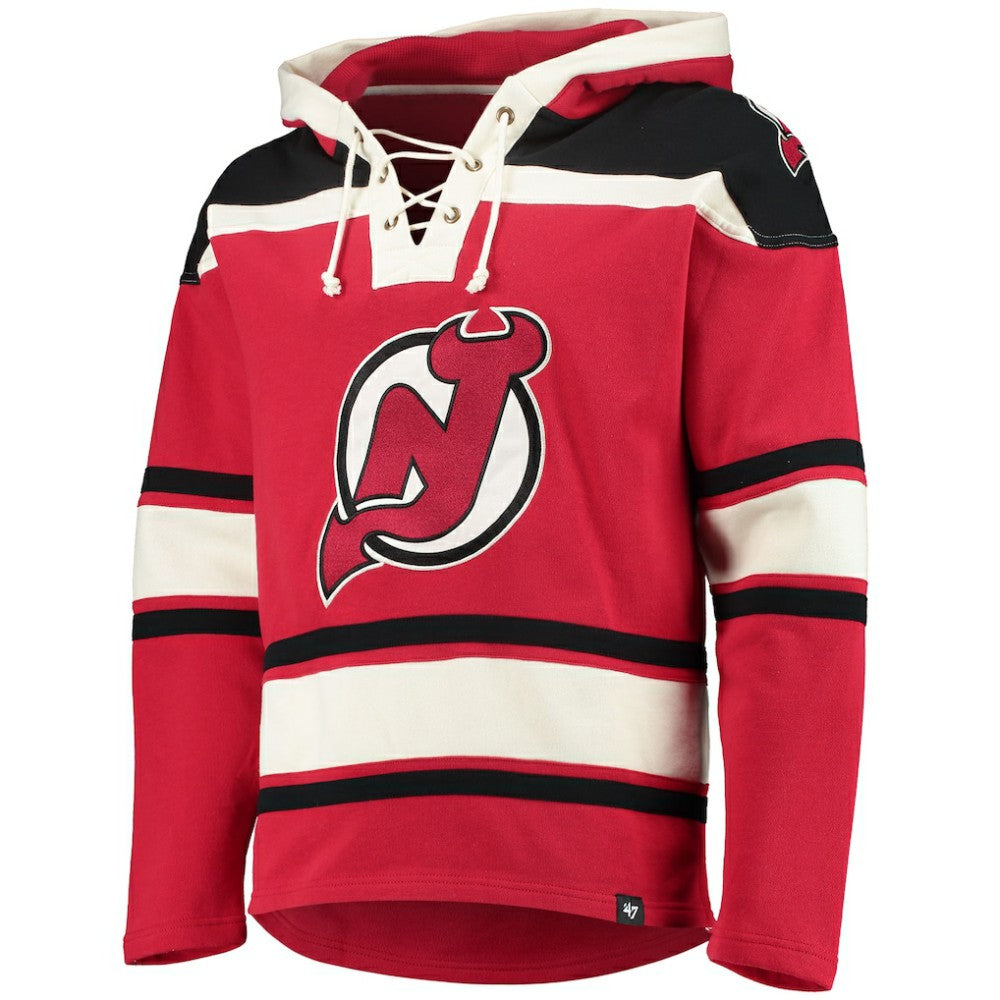 New Jersey Devils '47 Superior Lacer Hoodie - Red Jerseys