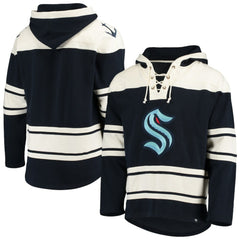 Seattle Kraken '47 Superior Lacer Hoodie - Navy Hoodies